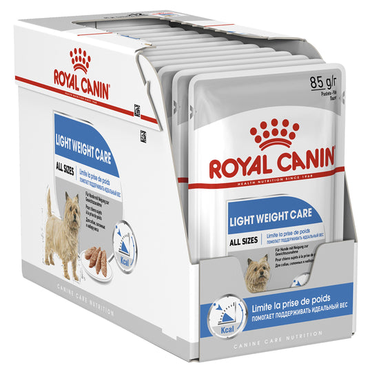 Royal Canin Dog Light Weight Care Loaf Wet Food Pouch 85g x 12