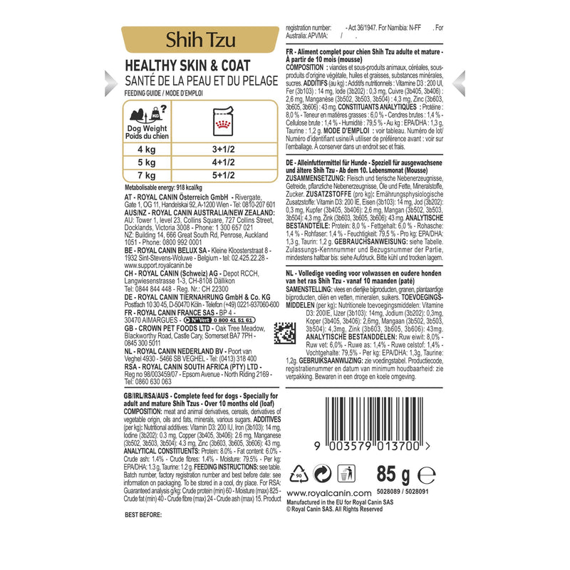 Royal Canin Dog Shih Tzu Wet Food 85g