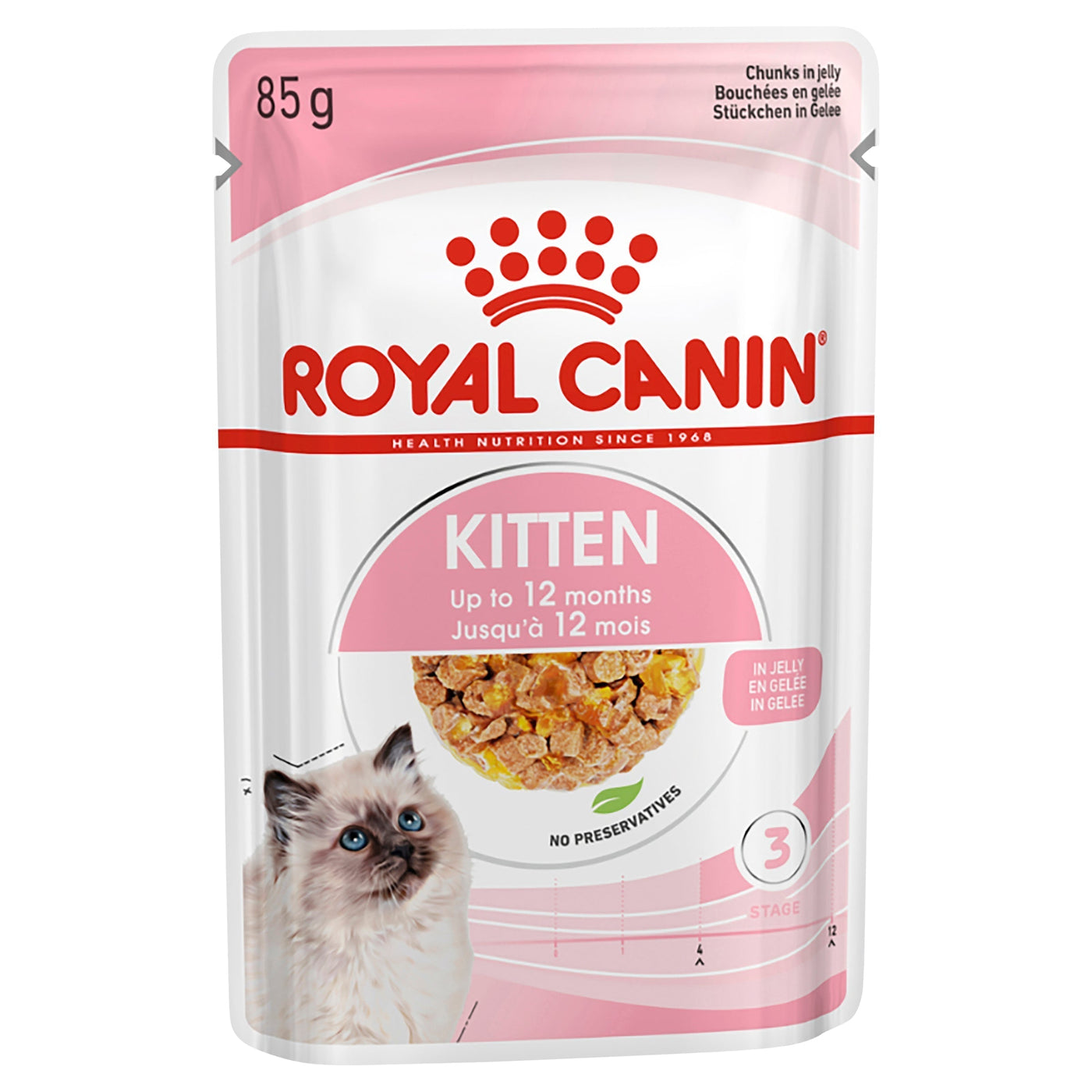Royal Canin Kitten with Jelly Wet Food Pouch 85g Habitat Pet Supplies
