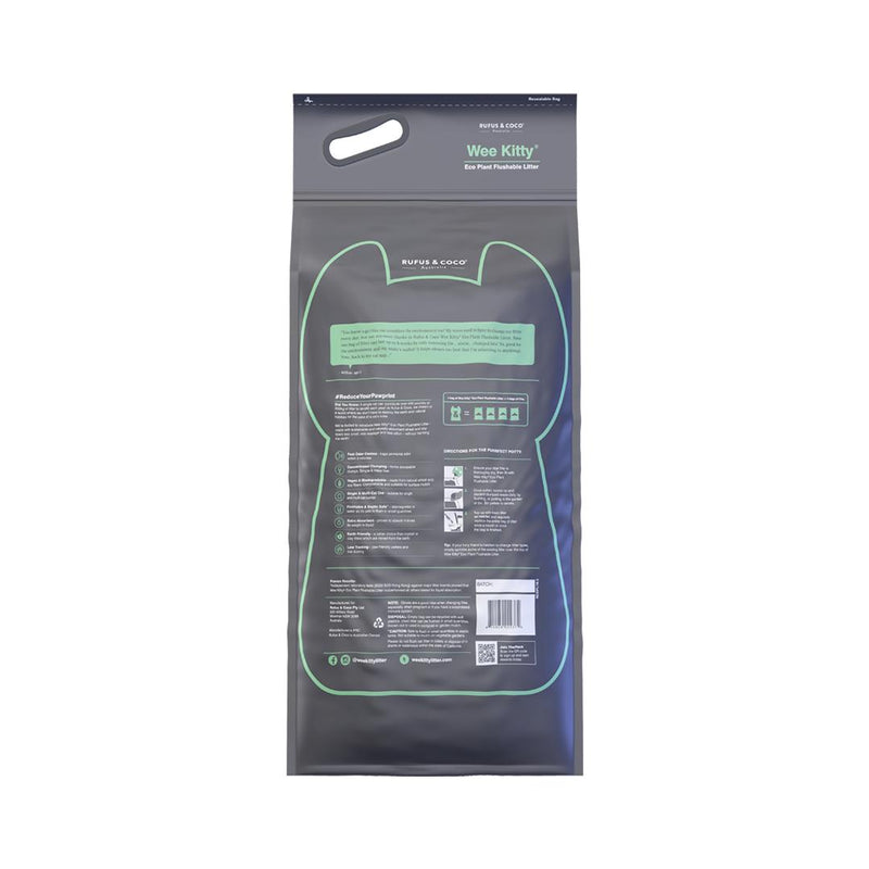 Rufus & Coco Wee Kitty Eco Plant Clumping Cat Litter 9kg