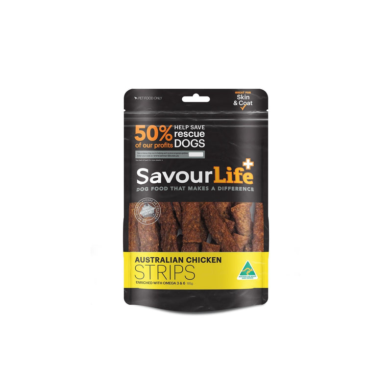 SavourLife Australian Chicken Strips Dog Treats 165g (+_+)-Habitat Pet Supplies