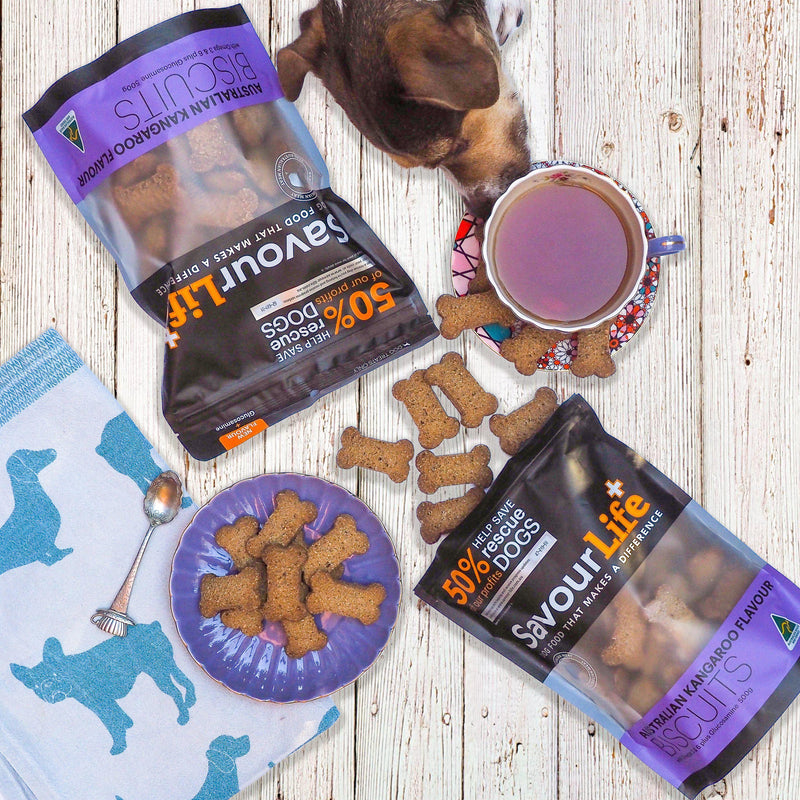 SavourLife Australian Kangaroo Biscuits Dog Treats 500g (+_+)