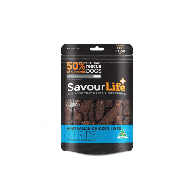SavourLife Australian Liver Strips Dog Treats 165g (+_+)-Habitat Pet Supplies