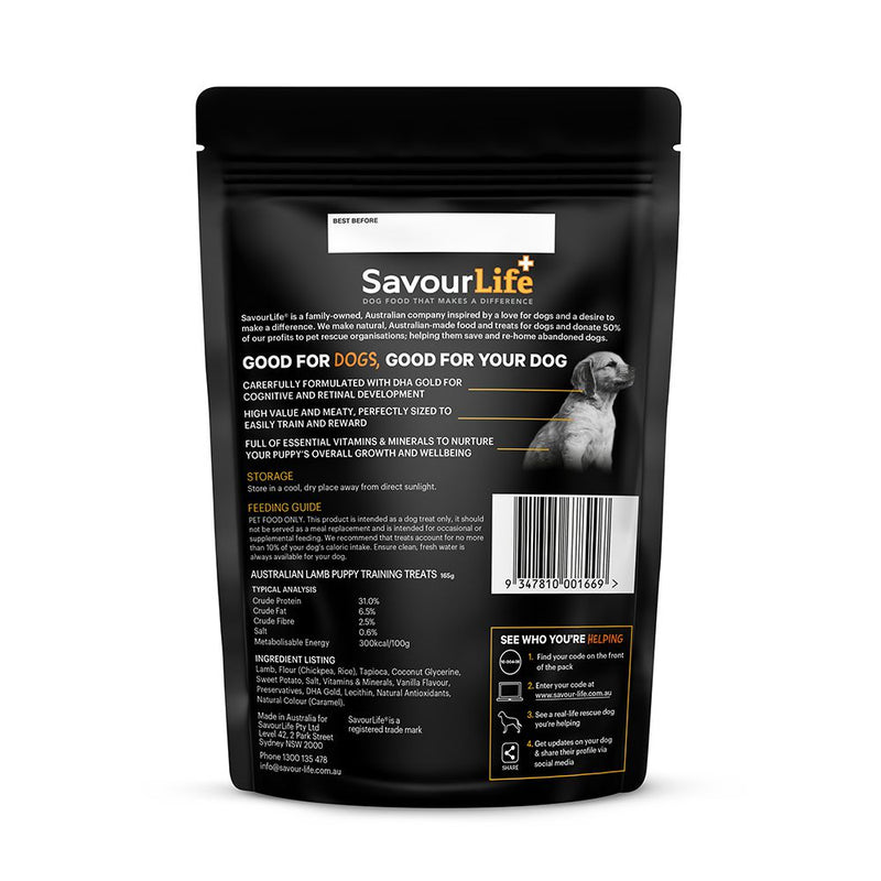 SavourLife Australian Puppy Lamb Training Dog Treats 165g (+_+)
