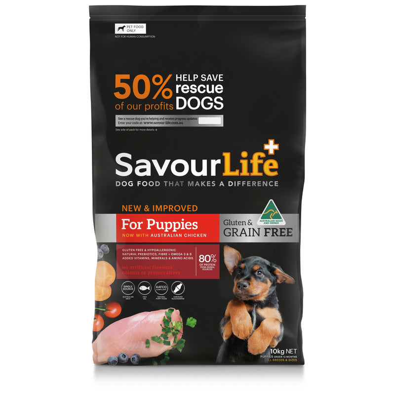 SavourLife Grain Free Dry Dog Food Chicken for Puppies 10kg-Habitat Pet Supplies