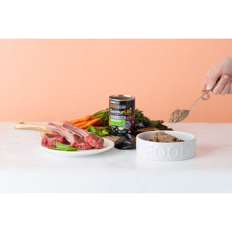 SavourLife Grain Free Lamb Adult Dog Wet Food 375g