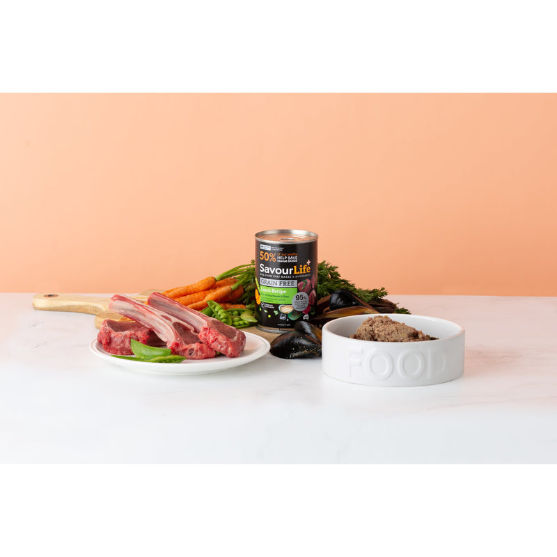 SavourLife Grain Free Lamb Adult Dog Wet Food 375g X12