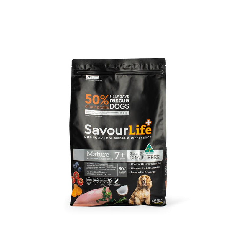SavourLife Grain Free Mature Dry Dog Food Chicken 2.5kg-Habitat Pet Supplies