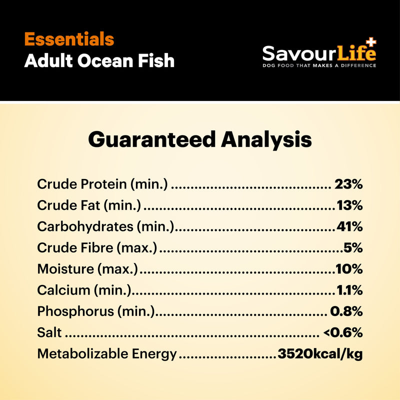 Savourlife Essentials Dry Dog Food Ocean Fish with Veggies & Rice 3kg