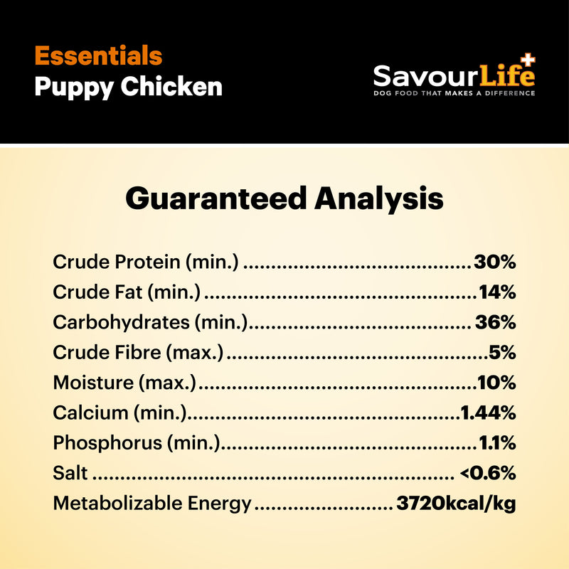 Savourlife Essentials Dry Puppy Food Chicken with Veggies & Rice 3kg