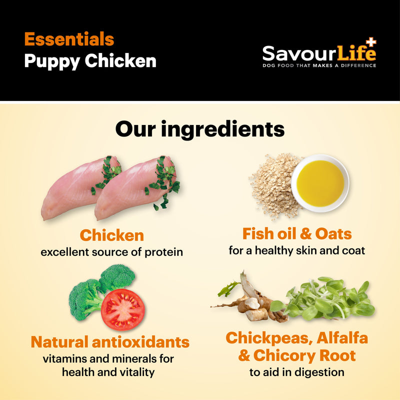 Savourlife Essentials Dry Puppy Food Chicken with Veggies & Rice 3kg