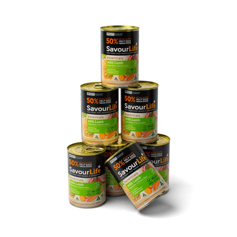 Savourlife Essentials Lamb with Vegetables & Rice Adult Dog Wet Food 400g X12