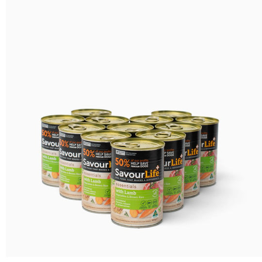 Savourlife Essentials Lamb with Vegetables & Rice Adult Dog Wet Food 400g X12