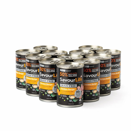 Savourlife Grain Free Chicken Adult Dog Wet Food 375g X12