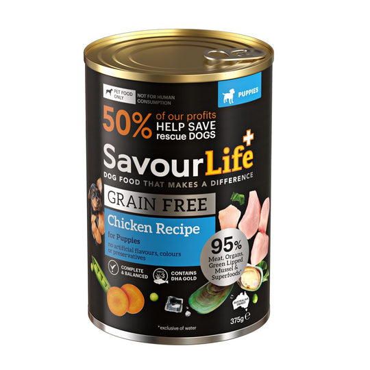 Savourlife Grain Free Chicken Puppy Wet Food 375g