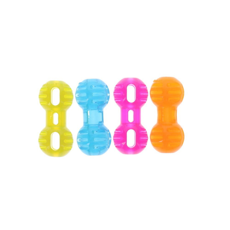 Scream Xtreme Treat Dumbbell Dog Toy Green Small :->>