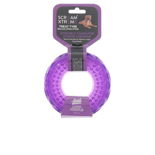 Scream Xtreme Treat Tyre Lavender Scented Dog Toy Medium/Large