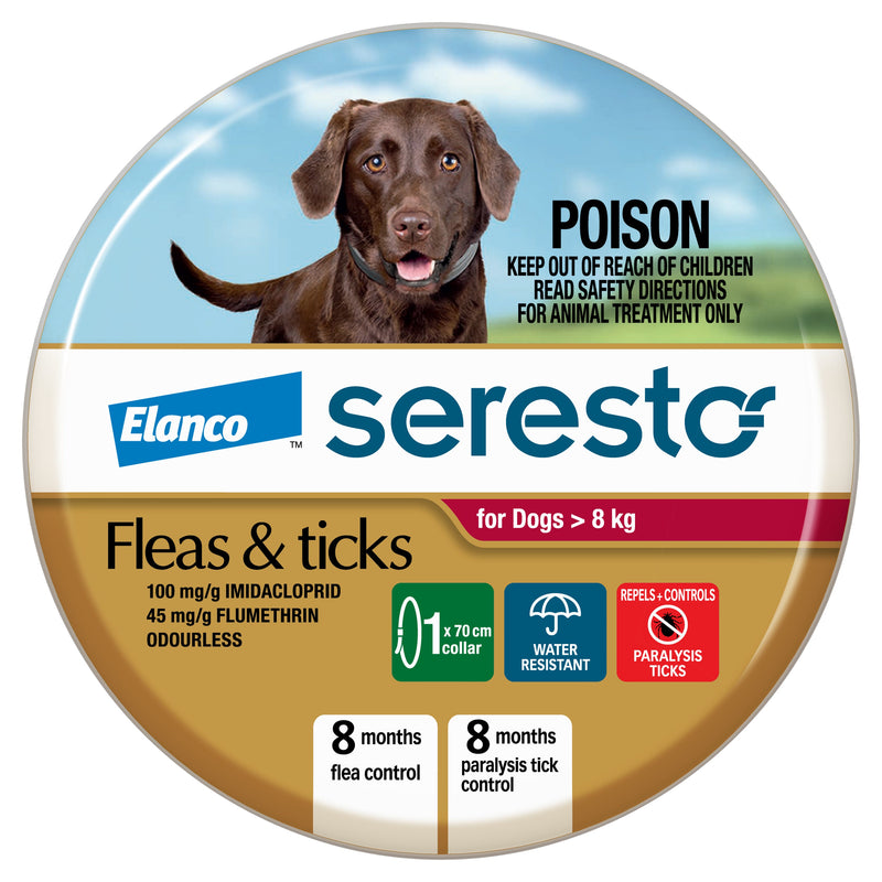 Seresto Flea and Tick Collar for Dogs Over 8kg