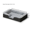 Snooza Tuff Ortho Retreat Dog Bed Black/Chinchilla Extra Large