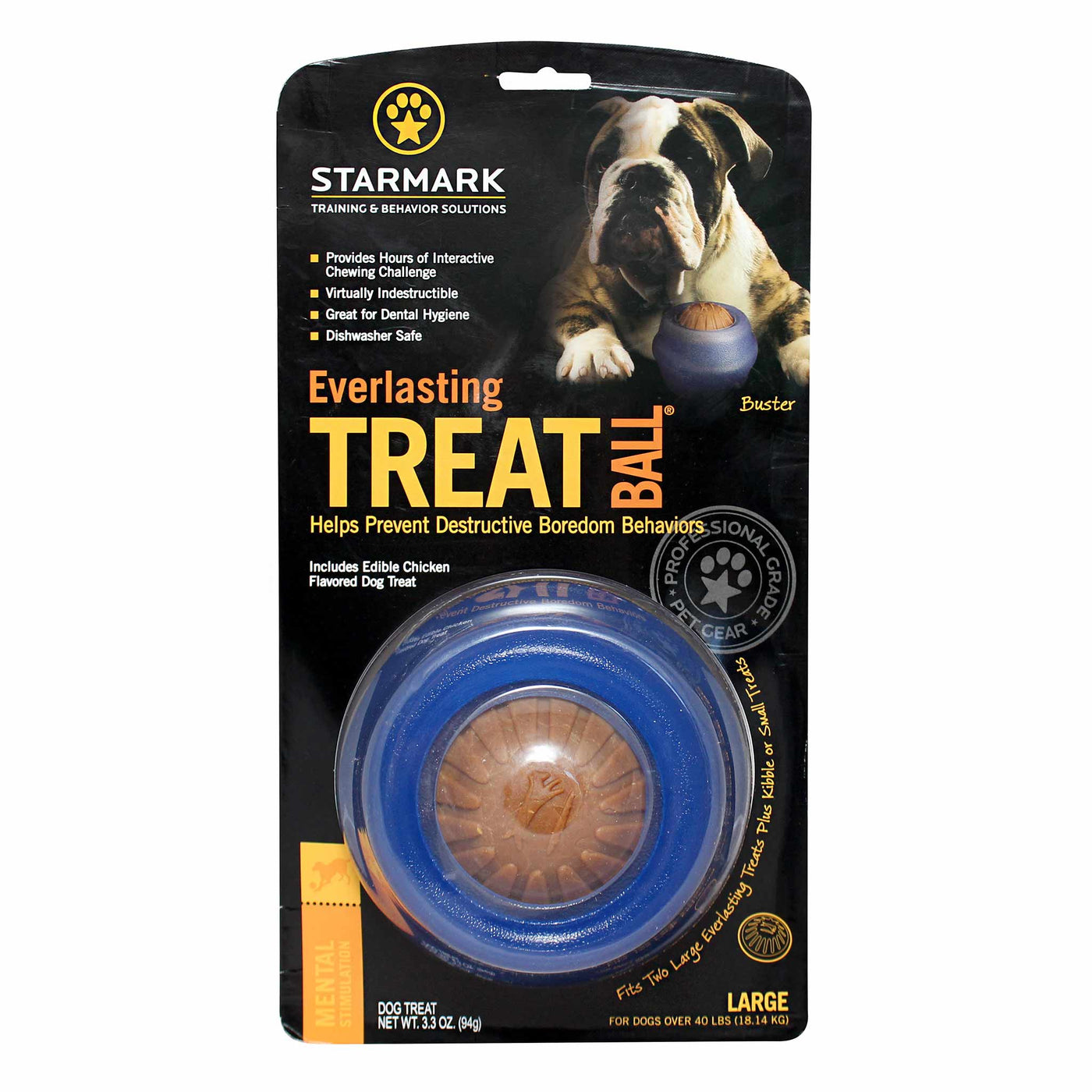 Starmark Everlasting Treat Ball Dog Toy Large – Habitat Pet Supplies