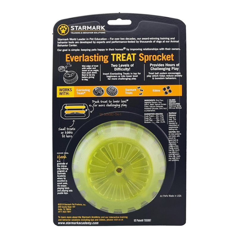 Starmark Everlasting Treat Sprocket Ball Dog Toy Small