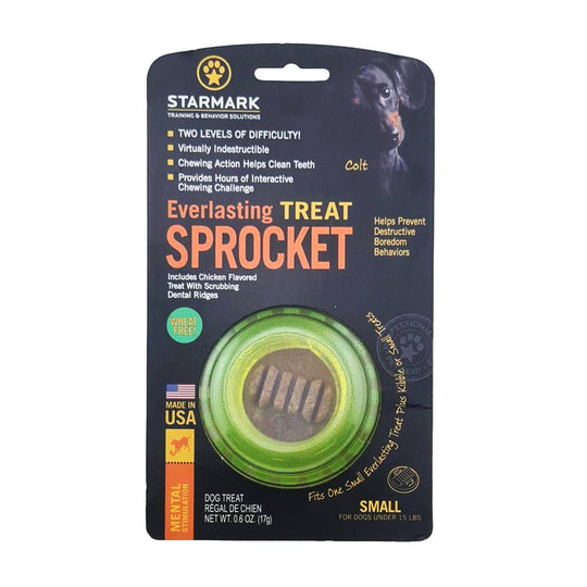 Starmark Everlasting Treat Sprocket Ball Dog Toy Small