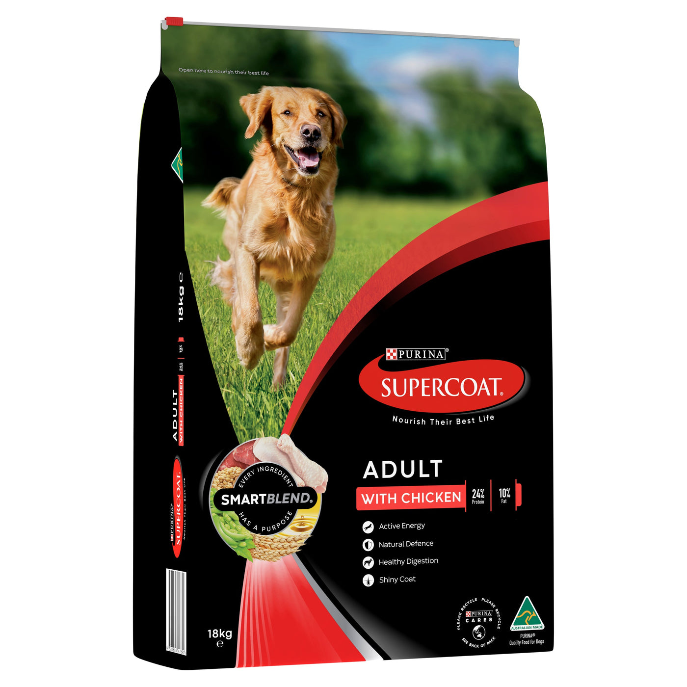 Supercoat Chicken Large Breed Adult Dry Dog Food 18kg Habitat Pet Supplies