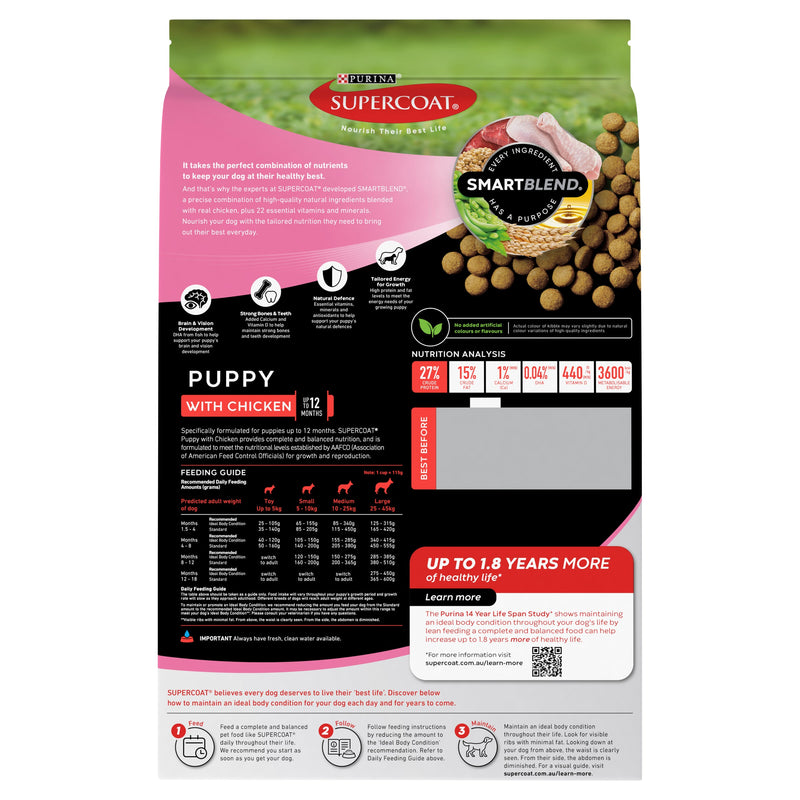 Supercoat Chicken Puppy Dry Dog Food 2.6kg