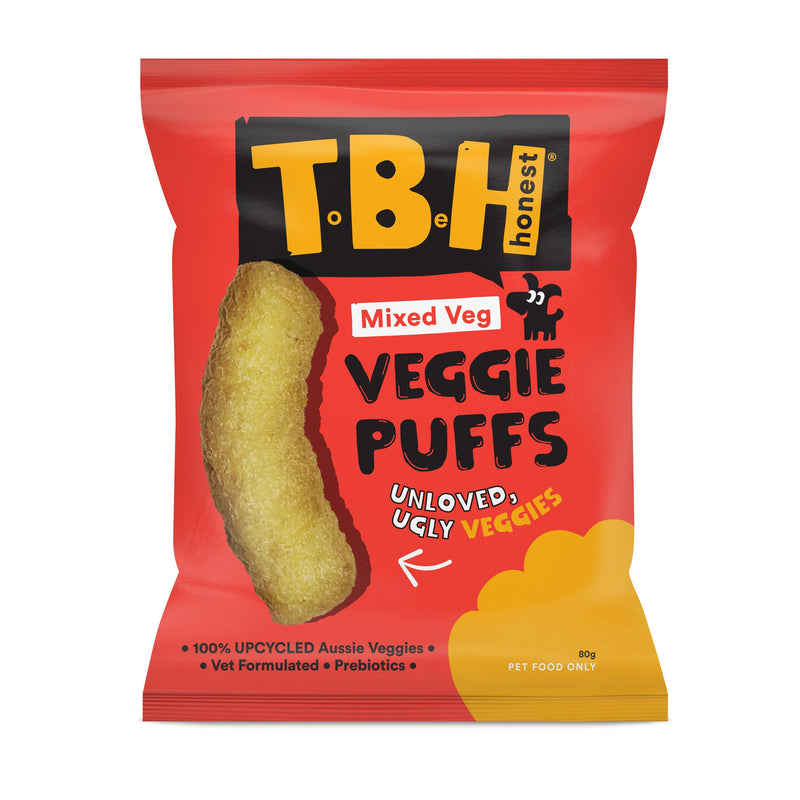 TBH Veggie Puffs with Mixed Vegetables and Hemp Dog Treats 80g-Habitat Pet Supplies
