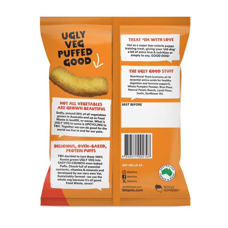 TBH Veggie Puffs with Pumpkin Dog Treats 80g