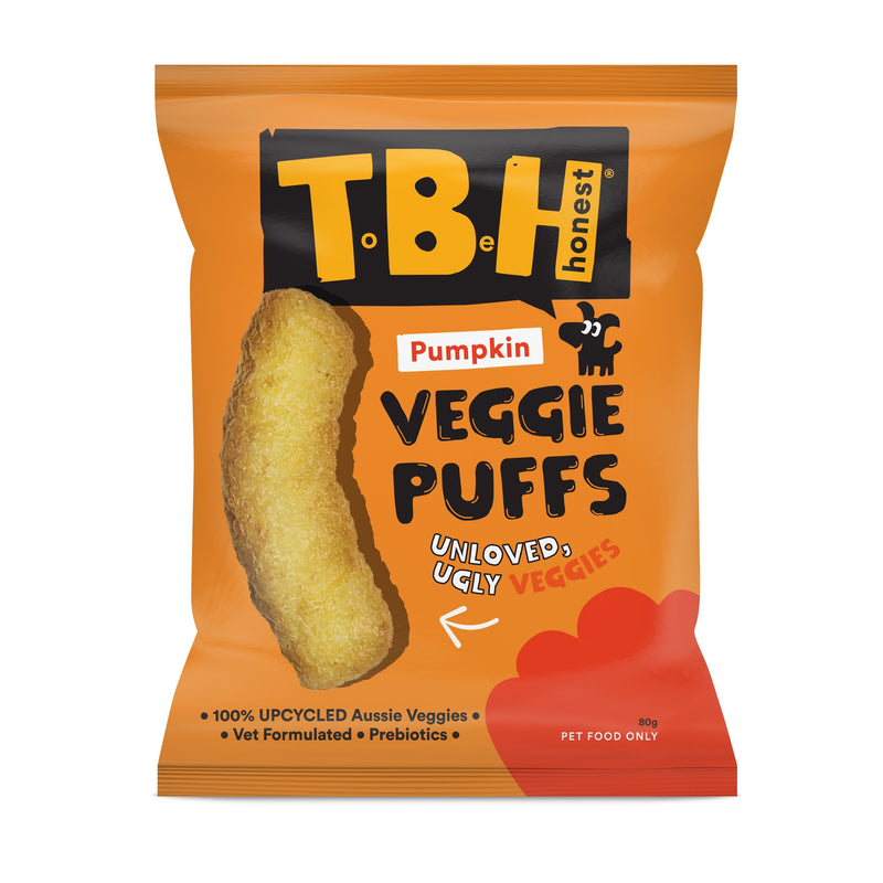 TBH Veggie Puffs with Pumpkin Dog Treats 80g-Habitat Pet Supplies
