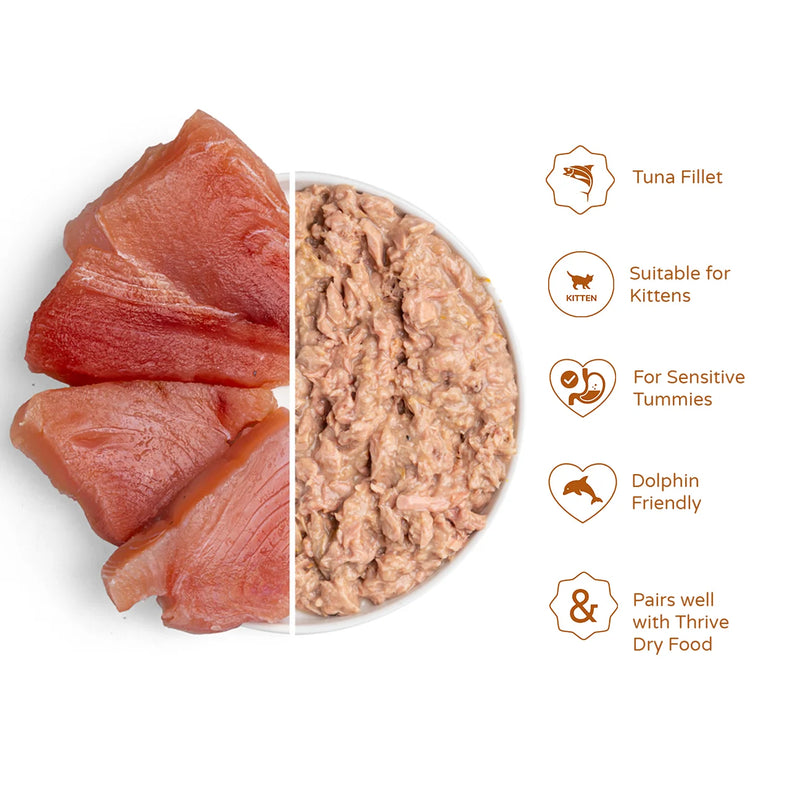 Thrive Tuna Fillet Wet Kitten Food 75g