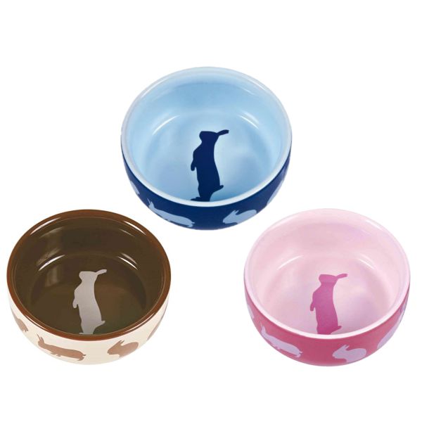 Trixie Ceramic Blue Bowl for Rabbits 250ml