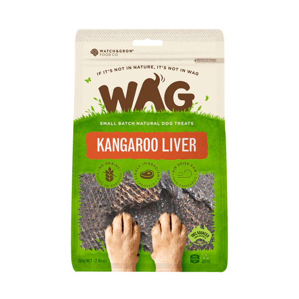 Wag Kangaroo Liver 200g-Habitat Pet Supplies