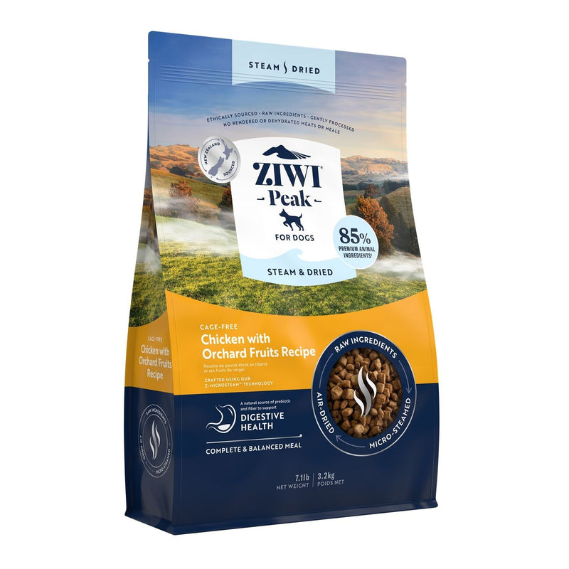 ZIWI Peak Steam and Dried Cage Free Chicken with Orchard Fruits Dog Food 3.2kg *!*!*