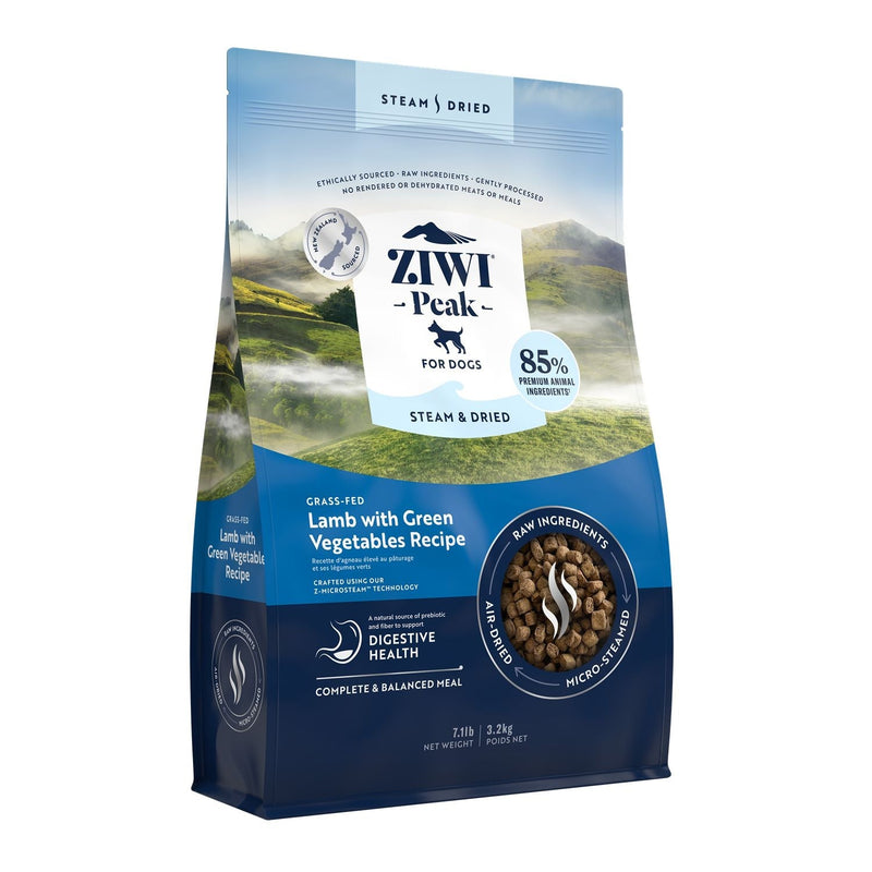 ZIWI Peak Steam and Dried Lamb with Green Vegetables Dog Food 3.2kg *!*!*