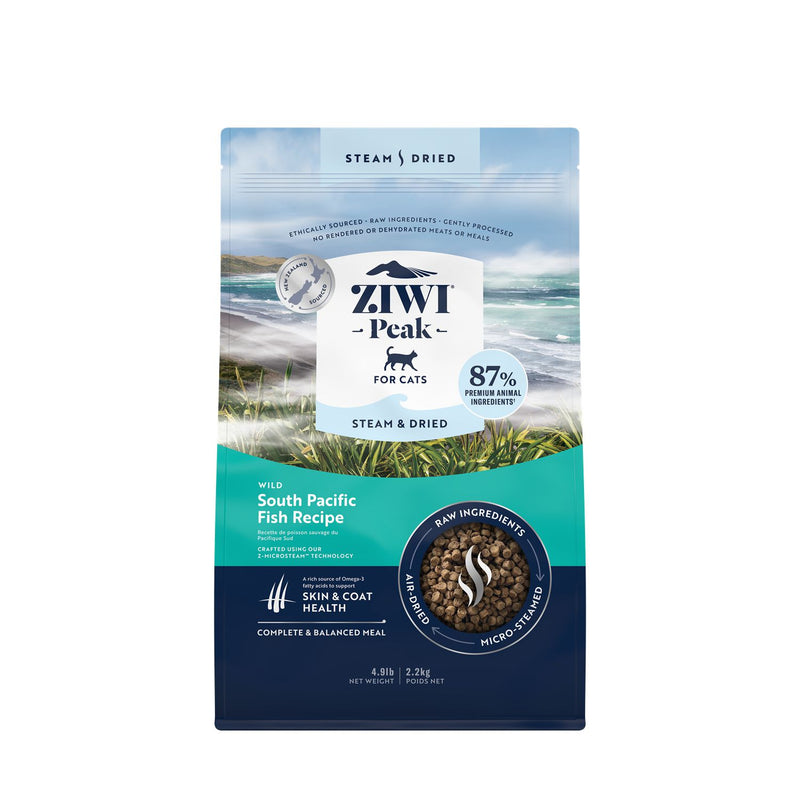 ZIWI Peak Steam and Dried Wild South Pacific Fish Cat Food 2.2kg-Habitat Pet Supplies