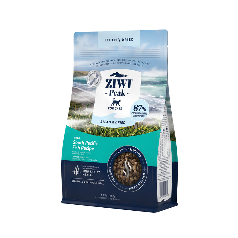 ZIWI Peak Steam and Dried Wild South Pacific Fish Cat Food 800g