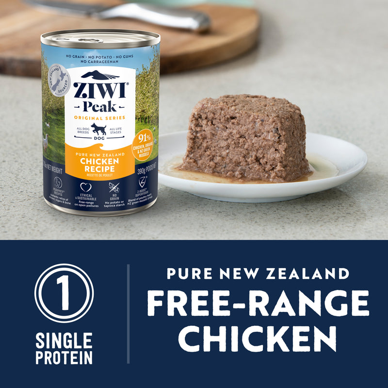 ZIWI Peak Wet Chicken Recipe Dog Food 390g