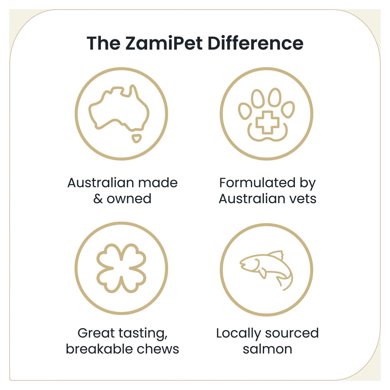 ZamiPet Allergy and Itch Chews for Dogs 300g 60 Pack