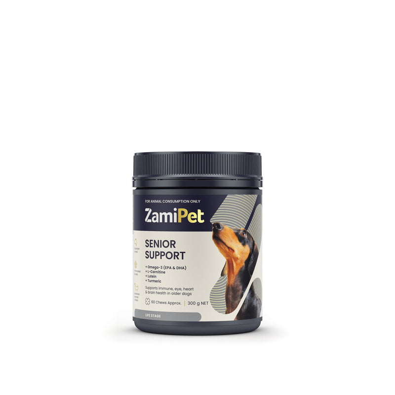 ZamiPet Senior Support Chews for Dogs 300g 60 Pack-Habitat Pet Supplies