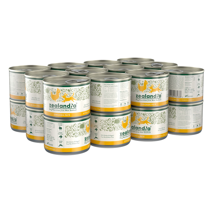 Zealandia Chicken Pate Adult Dog Wet Food 170g x24-Habitat Pet Supplies