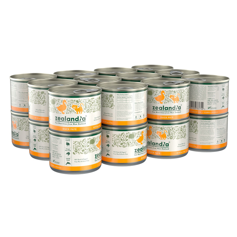 Zealandia Duck Pate Adult Cat Wet Food 170g x24-Habitat Pet Supplies