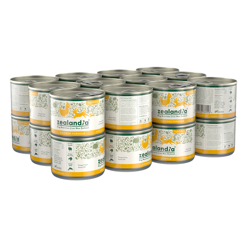 Zealandia Puppy and Mama Chicken Mousse Pate Wet Food 170g x24-Habitat Pet Supplies
