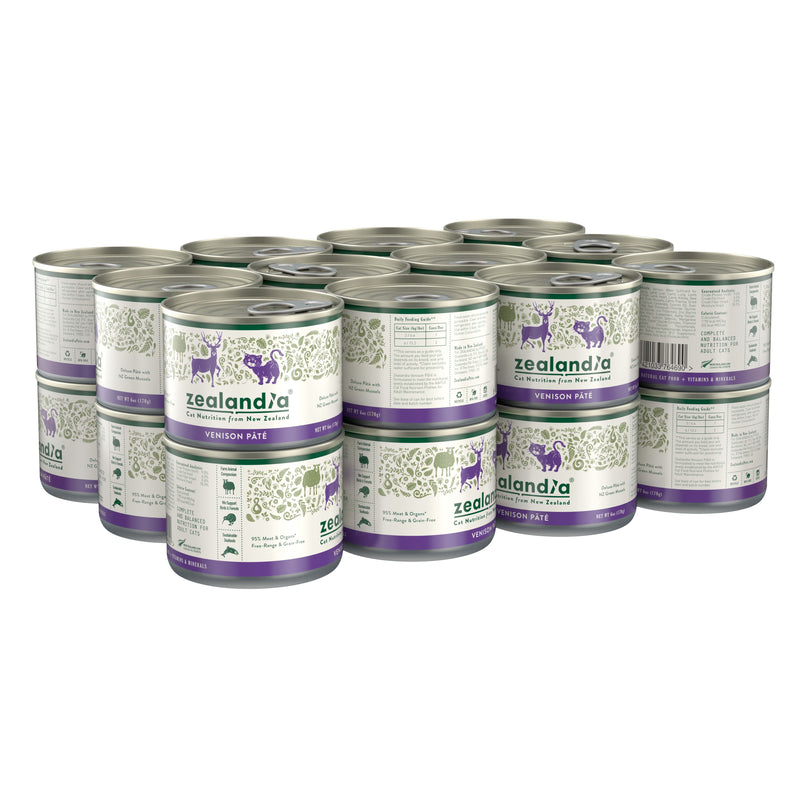 Zealandia Venison Pate Adult Cat Wet Food 170g x24-Habitat Pet Supplies