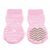 ZeeZ Hydrophobic Non-Slip Pet Socks Pink Large-Habitat Pet Supplies