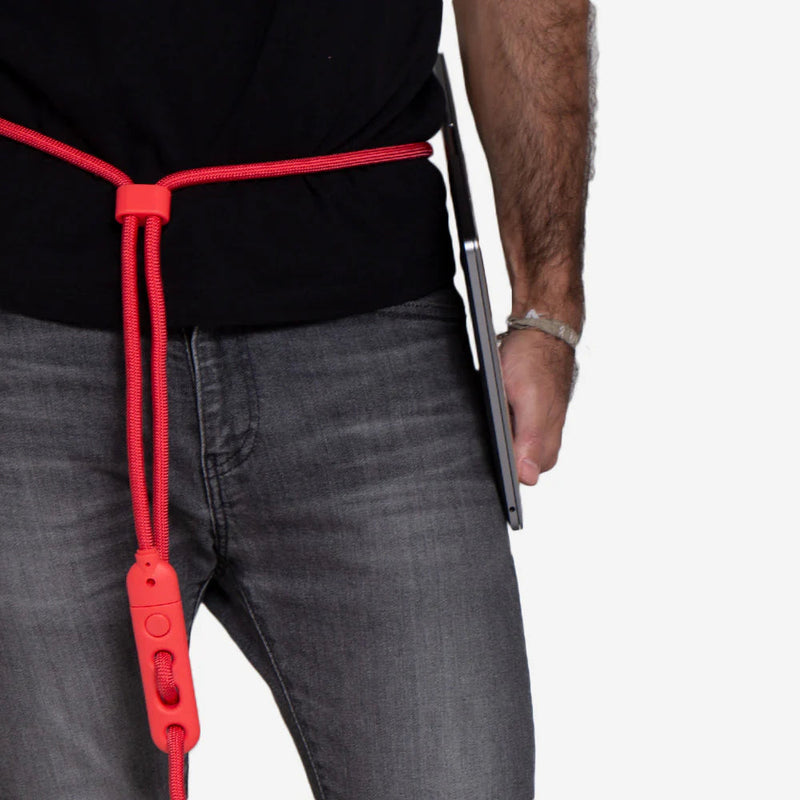 Zee.Dog Handsfree Rope Dog Lead Neon Coral