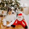 Zippy Paws Christmas Crinkle Santa Dog Toy Small