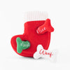 Zippy Paws Christmas Naughty or Nice Stocking Burrow Dog Toy ***-Habitat Pet Supplies