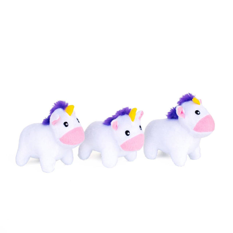 Zippy Paws Unicorn and Rainbow Burrow Dog Toy (+_+)